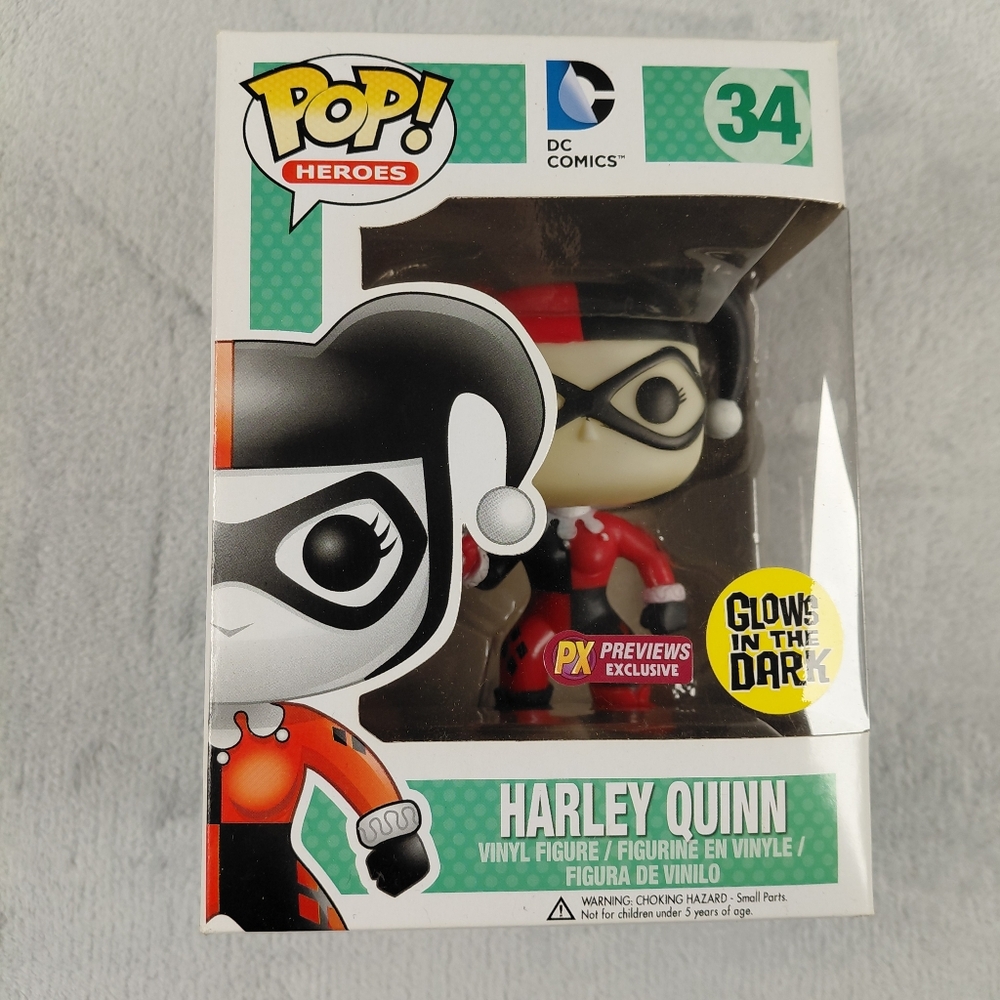 Funko Pop! DC Comics, HARLEY QUINN #34, Glows in the Dark